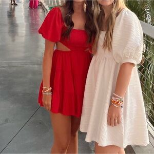 Red dress